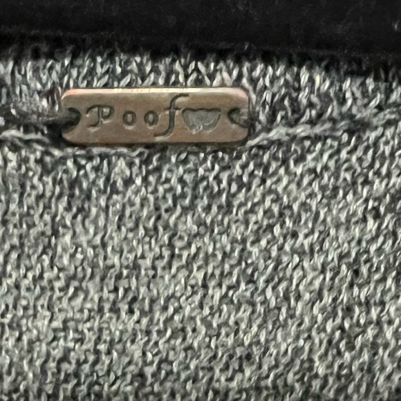 Poof dolman sleeve black/Gray Knit Sweater - Picture 3 of 4